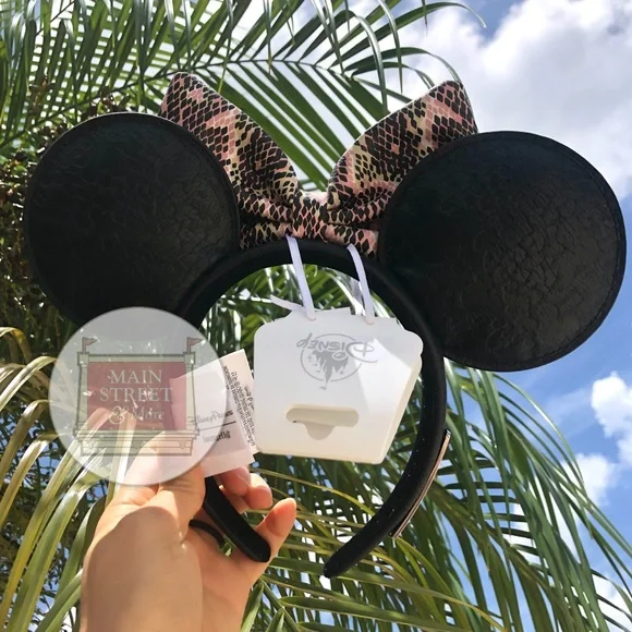 Disney Parks Loungefly Minnie Mouse Animal Kingdom Exclusive Ears Headband - NEW - Picture 2 of 2
